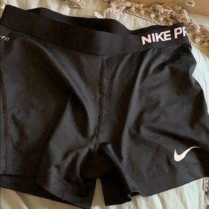Nike pro dri fit spandex shorts